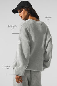 Domain Rib Knit Crew Sweater