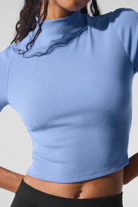 Ribbed Mesh Secret Short Sleeve
