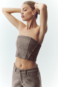 Wool Blend Nightcap Corset Top