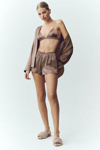 Silk Luminous Button Up