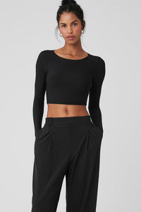 Mesh Sheer Illusion Long Sleeve