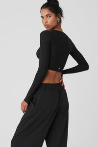 Mesh Sheer Illusion Long Sleeve