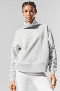 Hazy Mock Neck Pullover