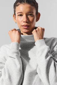 Hazy Mock Neck Pullover