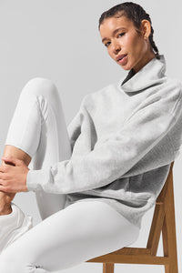 Hazy Mock Neck Pullover