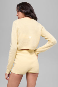 Wool Cashmere New Class Cropped Cardigan