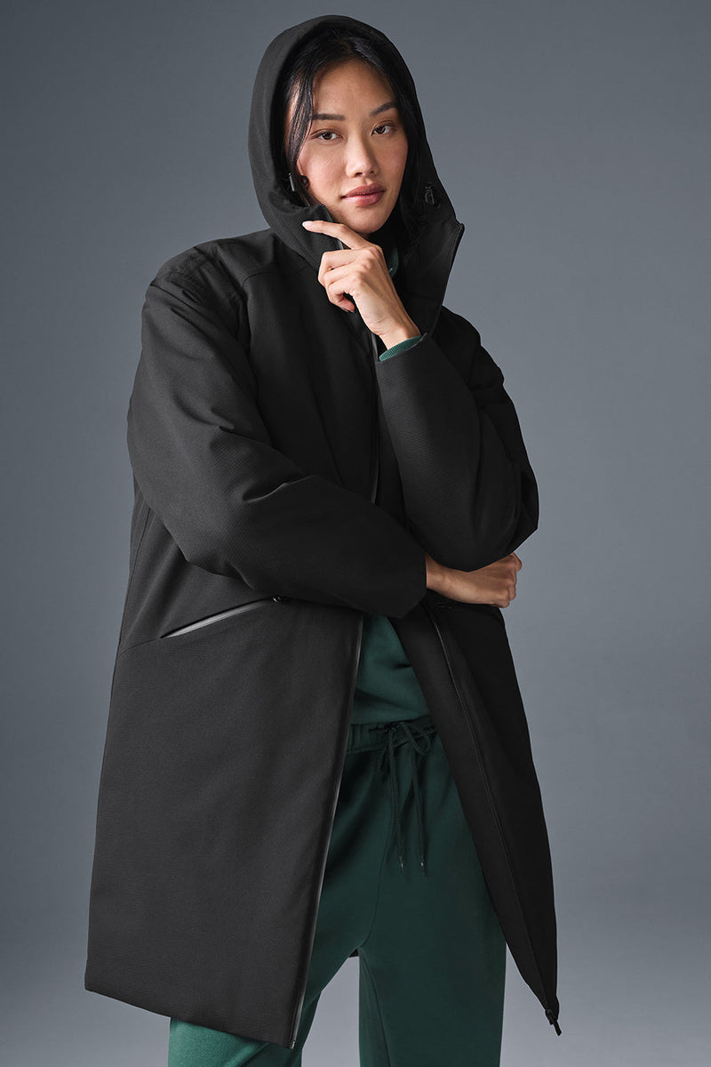 Rain Or Shine Puffer Long Coat
