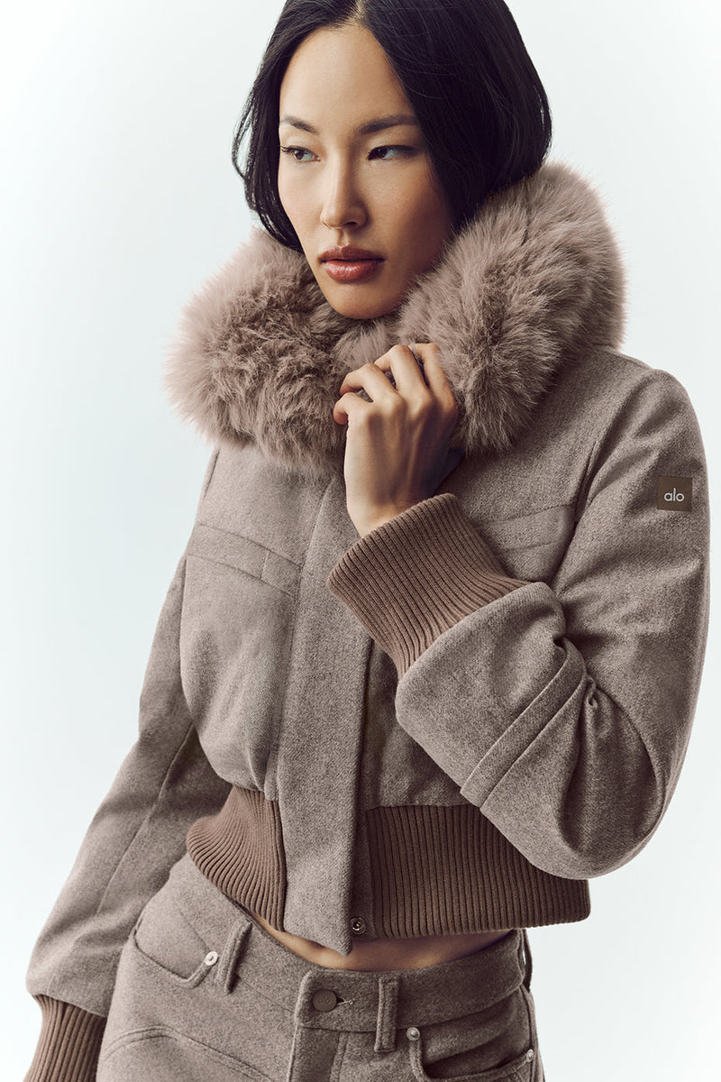 Wool Blend Bunny Slope Jacket