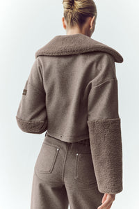 Wool Blend Nightfall Bomber