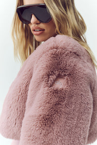 Faux Fur Chic Cropped Jacket