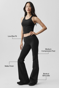 Airbrush Low-Rise Bootcut Legging