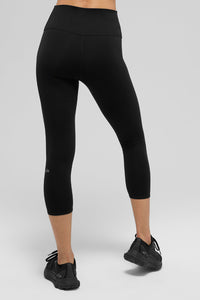 High-Waist Airbrush Capri