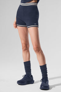 Tennis Club Sweater Knit Hot Short