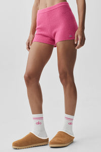 Wool Cashmere Ribbed Noble Short