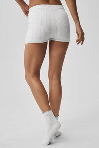 Pointelle Sweater Be Mine Hot Short