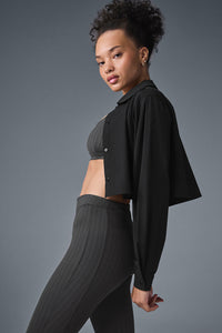 Cropped Take Me Out Button Up
